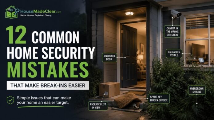 Home Security Mistakes 12 Common Home Security Mistakes That Make Break-Ins Easier