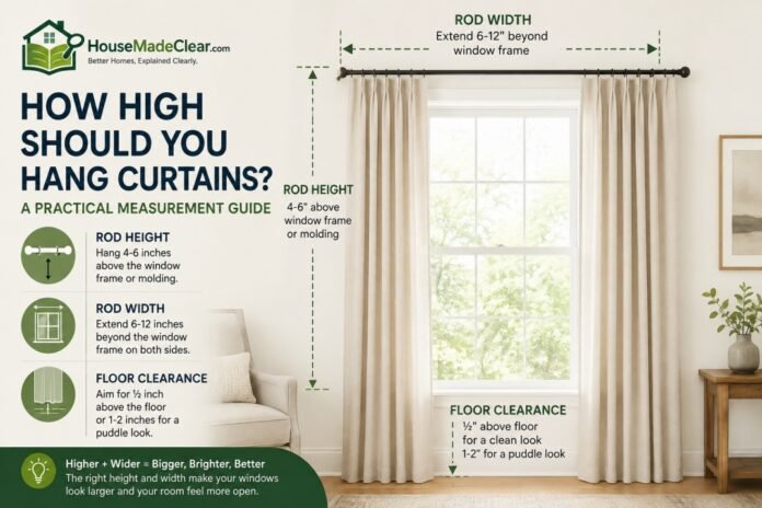How High Should You Hang Curtains