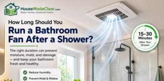 How Long Should You Run a Bathroom Fan After a Shower? How Long Should You Run a Bathroom Fan After a Shower?