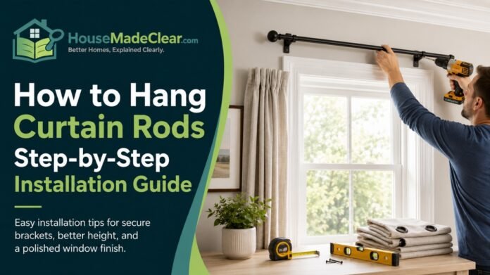 How to Hang Curtain Rods: A Step-by-Step Installation Guide