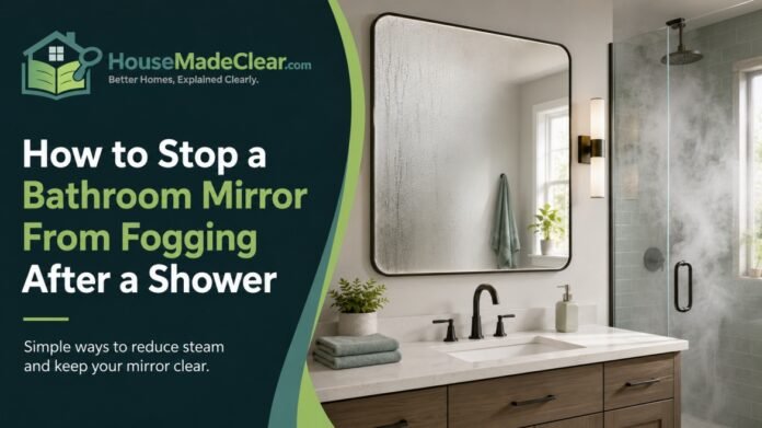 How to Stop a Bathroom Mirror From Fogging How to Stop a Bathroom Mirror From Fogging Up After a Shower