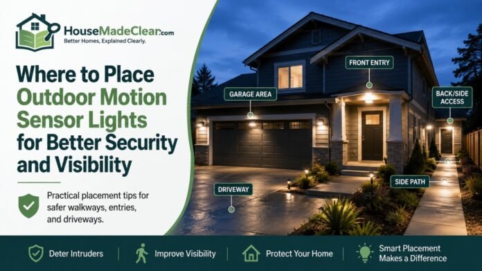Where to Place Outdoor Motion Sensor Lights for Better Security and Visibility