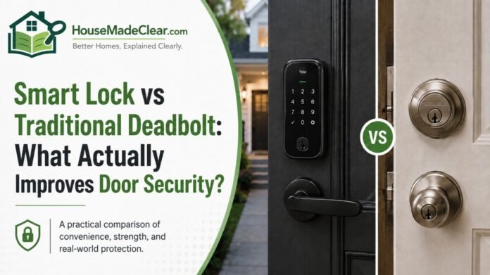 Smart Lock vs Traditional Deadbolt: What Actually Improves Door Security?