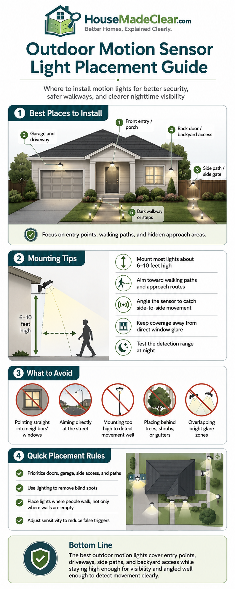 The Best Places for Outdoor Motion Sensor Lights