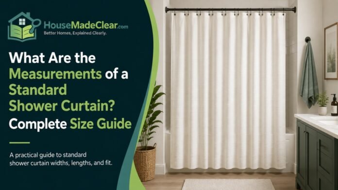 What Are the Measurements of a Standard Shower Curtain? Complete Size Guide