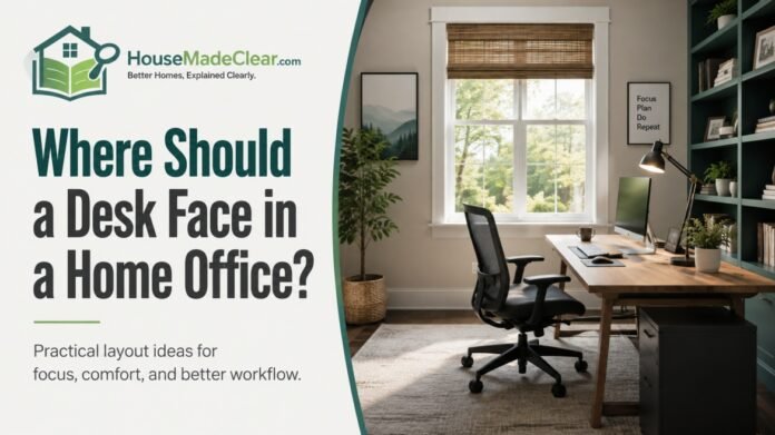 Where Should a Desk Face in a Home Office_ Where Should a Desk Face in a Home Office? Window, Wall or Door Compared