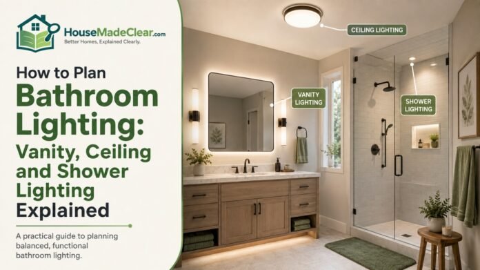 How to Plan Bathroom Lighting: Vanity, Ceiling and Shower Lighting Explained