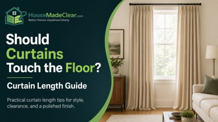 curtain length Should Curtains Touch the Floor? A Practical Curtain Length Guide