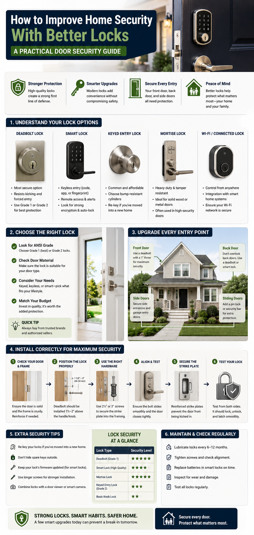 How to Improve Home Security With Better Locks: 12 Practical Tips