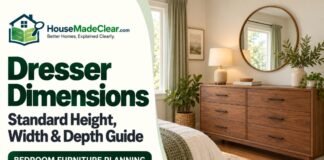Dresser Dimensions: Standard Height, Width & Depth Guide Dresser Dimensions: Standard Height, Width & Depth Guide