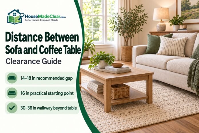 Distance Between Sofa and Coffee Table: Clearance Guide