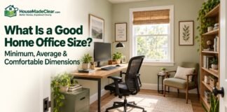 What Is a Good Home Office Size? Minimum, Average & Comfortable Dimensions What Is a Good Home Office Size? Minimum, Average & Comfortable Dimensions
