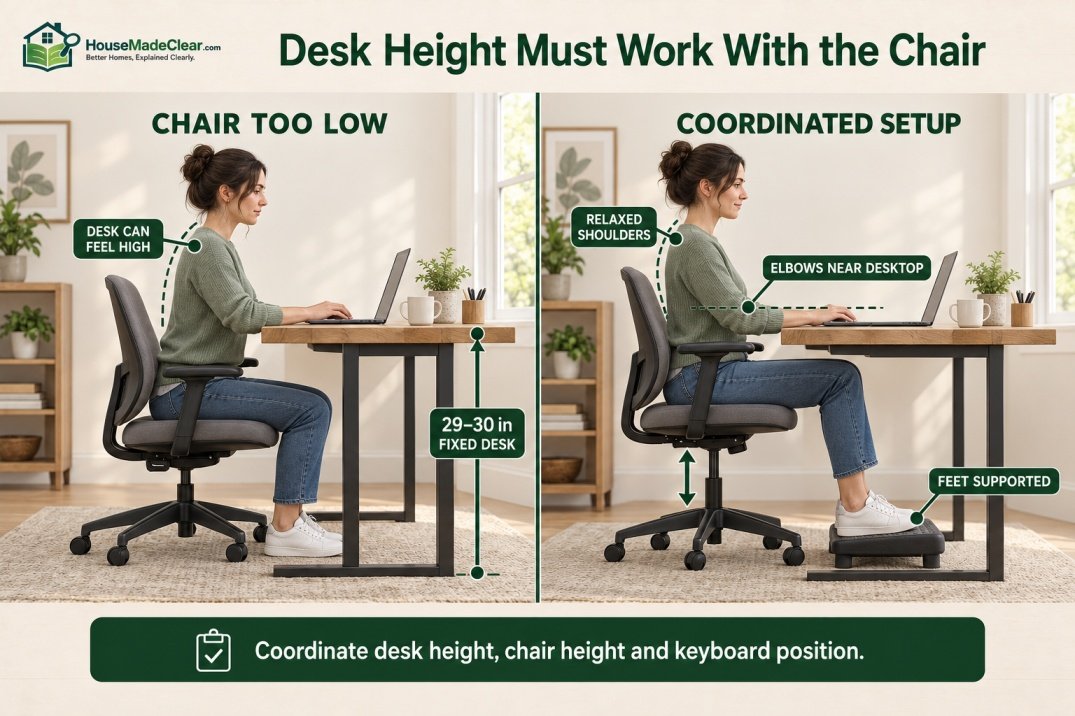Desk Height for Taller Users