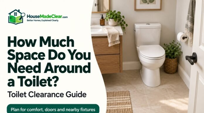 How Much Space Do You Need Around a Toilet? Toilet Clearance Guide How Much Space Do You Need Around a Toilet? Toilet Clearance Guide