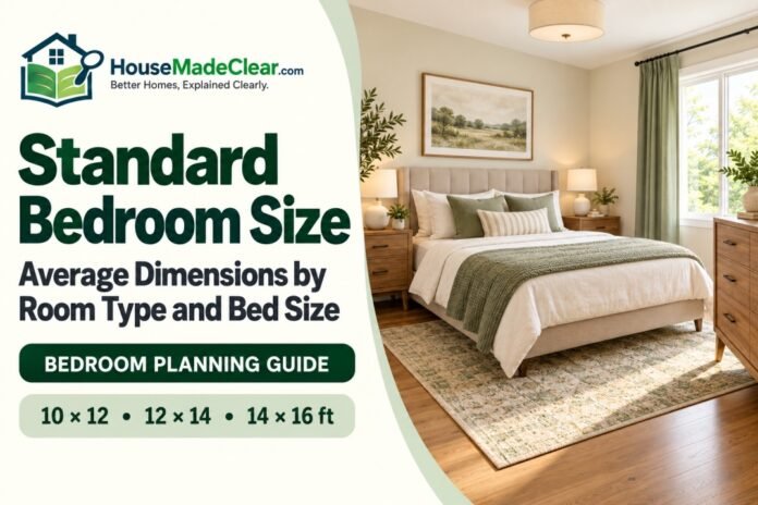 Standard Bedroom Size: Average Dimensions by Room Type and Bed Size