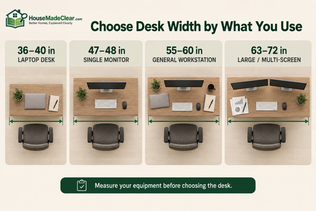 Standard Desk Dimensions at a Glance