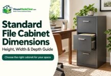 Standard File Cabinet Dimensions: Height, Width & Depth Guide Standard File Cabinet Dimensions: Height, Width & Depth Guide