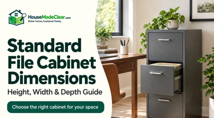 Standard File Cabinet Dimensions: Height, Width & Depth Guide Standard File Cabinet Dimensions: Height, Width & Depth Guide