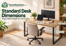 Standard Desk Dimensions: Height, Width & Depth for a Home Office Standard Desk Dimensions: Height, Width & Depth for a Home Office