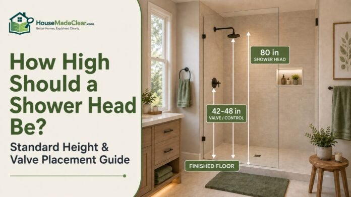 how-high-should-a-shower-head-be-featured-image How High Should a Shower Head Be? Standard Height & Valve Placement Guide