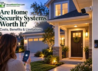 Are Home Security Systems Worth It? Costs, Benefits & Limitations Explained Are Home Security Systems Worth It?Homeowner checking a home security system outside a protected house at dusk