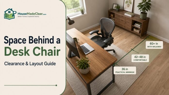How Much Space Do You Need Behind a Desk Chair? Clearance & Layout Guide
