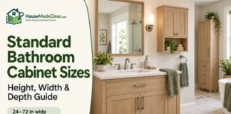 Standard Bathroom Cabinet Sizes: Height, Width & Depth Guide Standard Bathroom Cabinet Sizes: Height, Width & Depth Guide