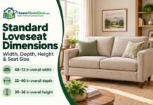 Standard Loveseat Dimensions: Width, Depth, Height & Size Guide Standard Loveseat Dimensions: Width, Depth, Height & Size Guide
