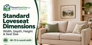 Standard Loveseat Dimensions: Width, Depth, Height & Size Guide Standard Loveseat Dimensions: Width, Depth, Height & Size Guide