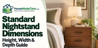 Standard Nightstand Dimensions: Height, Width & Depth Guide Standard Nightstand Dimensions: Height, Width & Depth Guide