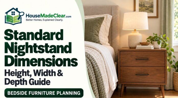 Standard Nightstand Dimensions: Height, Width & Depth Guide Standard Nightstand Dimensions: Height, Width & Depth Guide