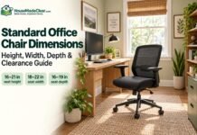 Standard Office Chair Dimensions: Height, Width, Depth & Clearance Guide Standard Office Chair Dimensions: Height, Width, Depth & Clearance Guide