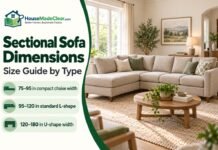 Standard Sectional Sofa Dimensions: Size Guide by Type Standard Sectional Sofa Dimensions & Size Guide