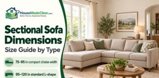Standard Sectional Sofa Dimensions: Size Guide by Type Standard Sectional Sofa Dimensions & Size Guide