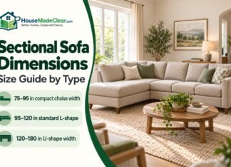 Standard Sectional Sofa Dimensions: Size Guide by Type Standard Sectional Sofa Dimensions & Size Guide