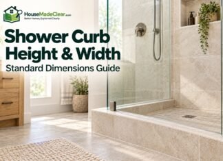 Shower Curb Height & Width: Standard Dimensions Guide Shower Curb Height & Width: Standard Dimensions Guide