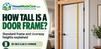 How Tall Is a Door Frame? Standard Frame and Doorway Heights Explained How Tall Is a Door Frame? Standard Frame and Doorway Heights Explained
