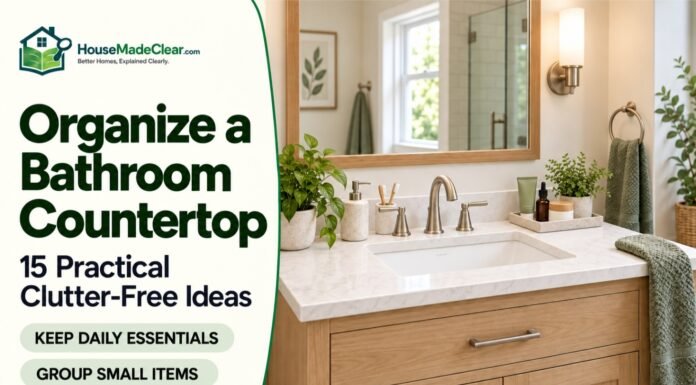 How to Organize a Bathroom Countertop Without Clutter: 15 Practical Ideas How to Organize a Bathroom Countertop Without Clutter: 15 Practical Ideas
