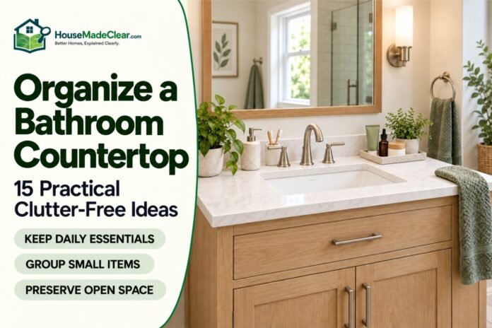 How to Organize a Bathroom Countertop Without Clutter: 15 Practical Ideas