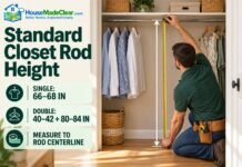 Standard Closet Rod Height: Single and Double Hanging Dimensions Standard Closet Rod Height: Single and Double Hanging Dimensions