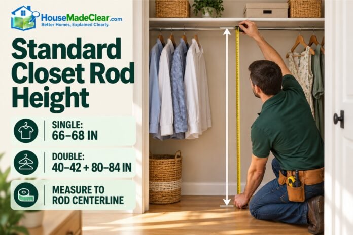 00-standard-closet-rod-height-featured-image Standard Closet Rod Height: Single and Double Hanging Dimensions