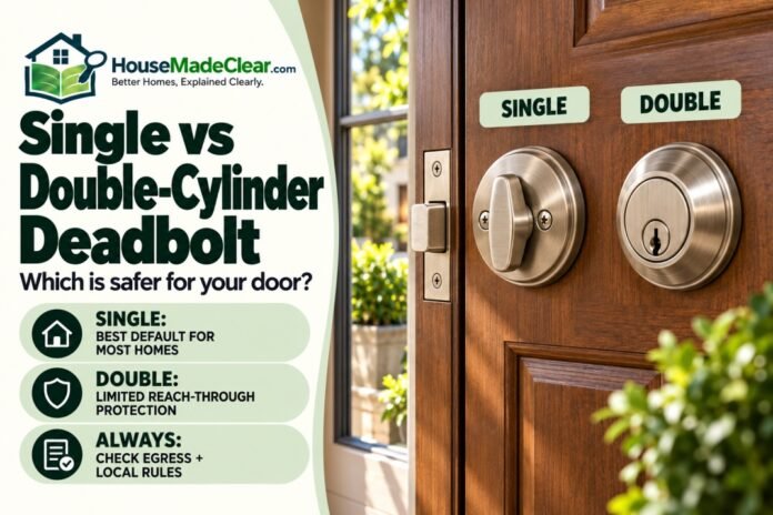 Single-Cylinder vs Double-Cylinder Deadbolt: Which Is Safer?