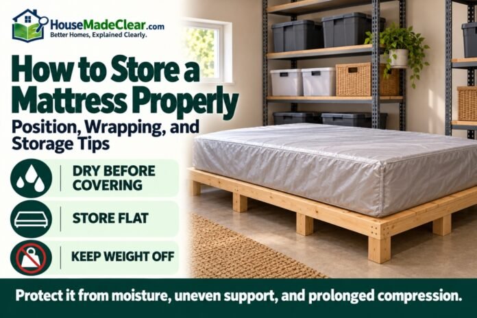 How to Store a Mattress Properly How to Store a Mattress Properly: Position, Wrapping, and Storage Tips