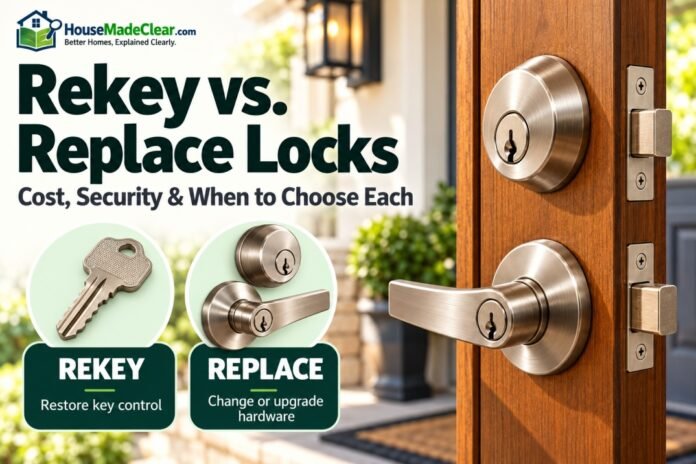 Rekey vs. Replace Locks Rekey vs. Replace Locks: Cost, Security and When to Choose Each