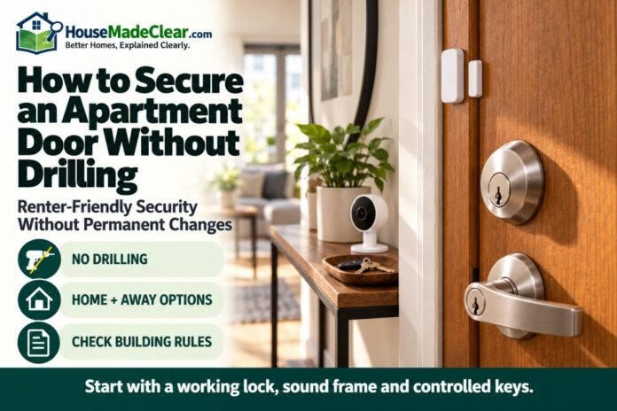 How to Secure an Apartment Door Without Drilling: 10 Renter-Friendly Security Methods