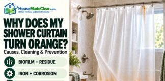 Why Does My Shower Curtain Turn Orange? Causes, Cleaning, and Prevention