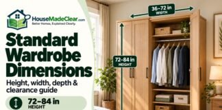 Standard Wardrobe Dimensions: Height, Width & Depth Guide Standard Wardrobe Dimensions: Height, Width & Depth Guide