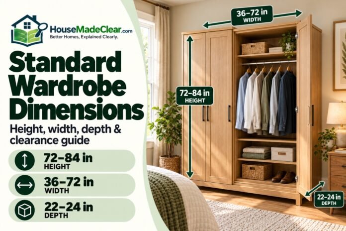 Standard Wardrobe Dimensions: Height, Width & Depth Guide